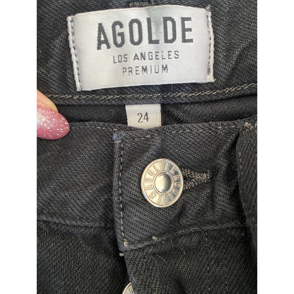 Agolde Black Cropped Jeans - Picture 4 of 6